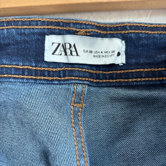 Zara wide-leg dark wash jeans - Picture 3 of 5